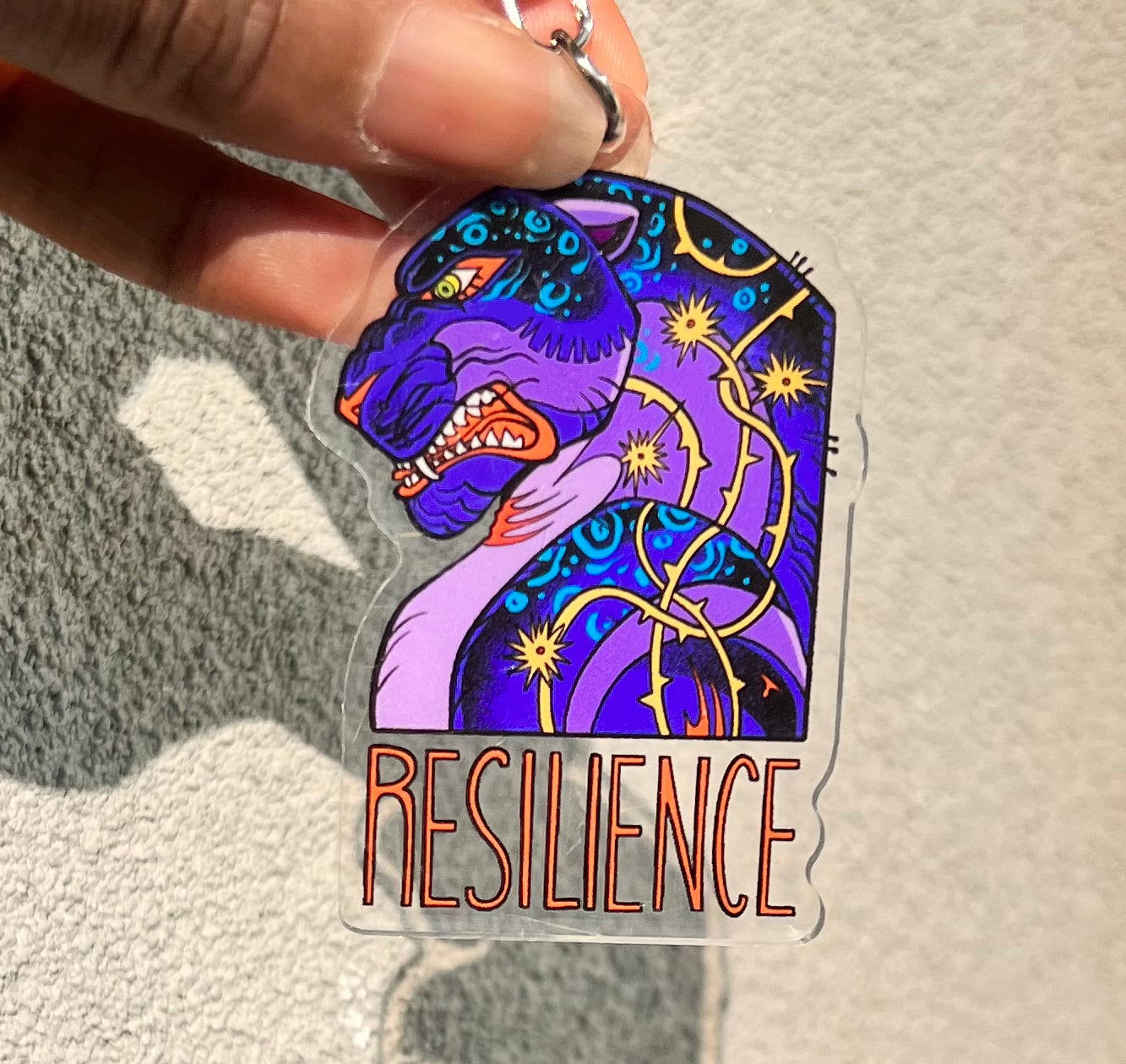 RESILIENCE - Panther keychain